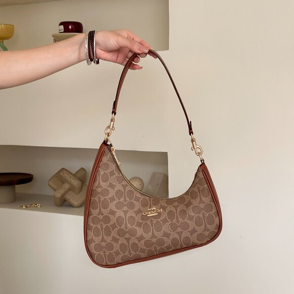 Coach Handbags - Premium Coach Brown Cherry Mini Bag